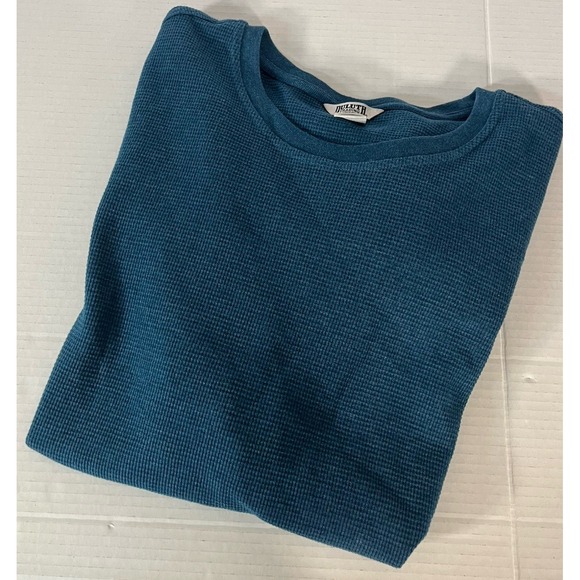 Duluth Shirt Mens XL Teal Thermal Long Sleeve Pullover Trading Company - Picture 8 of 8